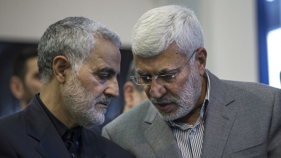 Qassem Soleimani (a la izquierda) y Abu Mahdi al Muhandis.