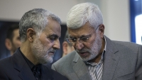 Qassem Soleimani (a la izquierda) y Abu Mahdi al Muhandis.