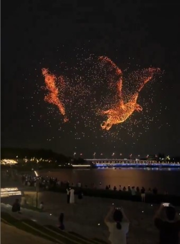 En China tuvo lugar un espectáculo de luces con 1000 drones