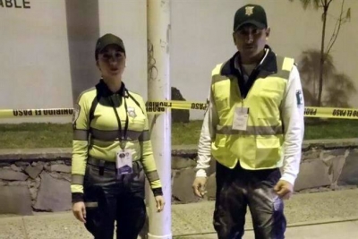 La agresión dejó saldo de un Policía Vial lesionado de forma leve, identificado como Antonio Gutiérrez Mendoza.