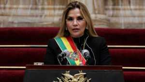 La expresidenta de facto de Bolivia, Jeanine Áñez.