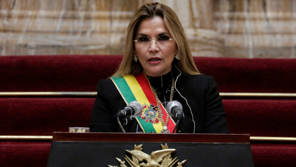 La expresidenta de facto de Bolivia, Jeanine Áñez.