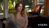 Kate del Castillo durante la entrevista con Diane Sawyer.