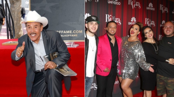 Izquierda: Don Pedro Rivera. Derecha: Jenicka, Mike, Lorenzo y Chiquis, Jacqie y Johnny son los hijos de Jenni Rivera que protagonizan &quot;The Riveras&quot;