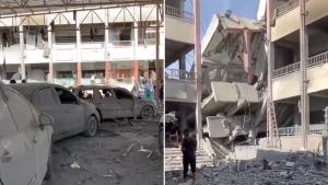 Al menos 50 muertos en un ataque israelí contra un colegio en Gaza