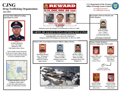 E.UU. sanciona al jefe de la Policía de Ameca al que acusa de recibir sobornos del CJNG a cambio de información
