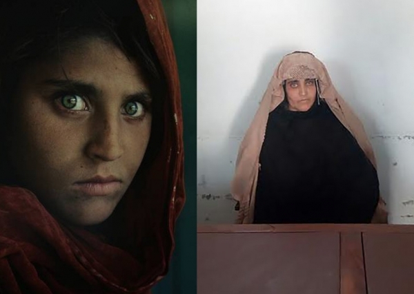 Fotografías de &#039;La niña afgana&#039;, que se hizo célebre por la famosa fotografía de Steve McCurry.