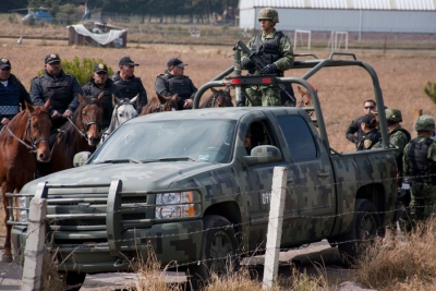 Elementos del Ejército en los límites de la CDMX y el Edomex.