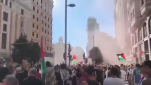 Tensión en Madrid por la protesta propalestina en la última etapa de La Vuelta