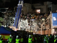 Pasó más de treinta horas encerrada en un reducido espacio del edificio de seis pisos de la calle de Álvaro Obregón 286.