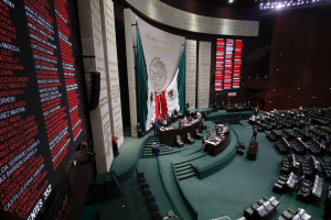 Salón de plenos de la Cámara de Diputados durante una sesión ordinaria.