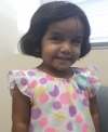 Foto sin fecha distribuida por la policía de Richardson, Texas, de Sherin Mathews, de 3 años. El padre de la niña, Wesley Mathews, fue acusado el 24 de octubre de 2017 de daño agravado en prejuicio de un menor.