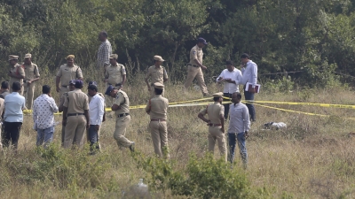 Lugar donde uno de los acusados de violar y asesinar a una joven fue abatido por la Policía. Distrito de Shadnagar, Hyderabad, India, 6 de diciembre de 2019.Mahesh Kumar A.