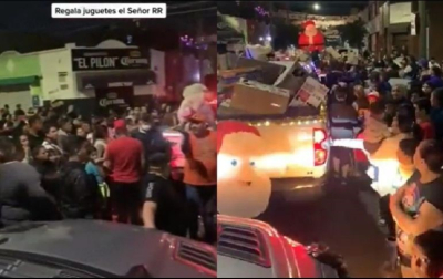 En los vídeos compartidos a través de redes sociales se escuchan corridos a Nemesio Oseguera Cervantes, alias "El Mencho", líder principal del CNJ, mientras se observa a multitudes de personas rodeando la caravana de al menos una decena de camionetas, todas con las placas cubiertas