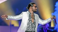 El cantante Maluma en Las Vegas, Nevada, EE.UU., el 5 de mayo de 2018.