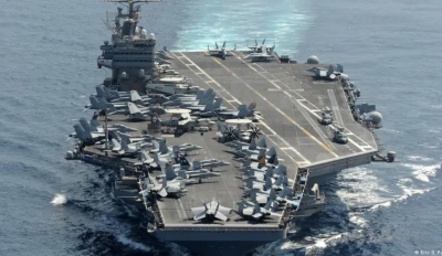 El portaaviones estadounidense Abraham Lincoln.