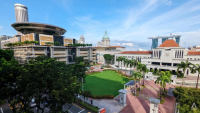 Una vista general de la Corte Suprema y la Casa del Parlamento en Singapur el 23 de septiembre de 2022. (Foto de archivo