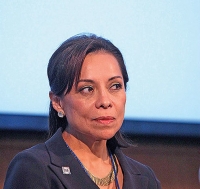 Josefina Vázquez Mota, candidata panista al gobierno del Estado de México.