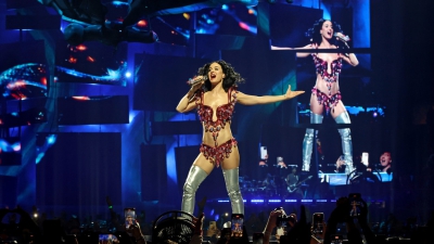 Katy Perry, sobre el escenario del Madison Square Garden de Nueva York, EE.UU., el 11 de agosto de 2025.