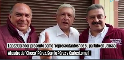 López Obrador nombra a Carlos Lomelí y Antonio Pérez representantes de Jalisco