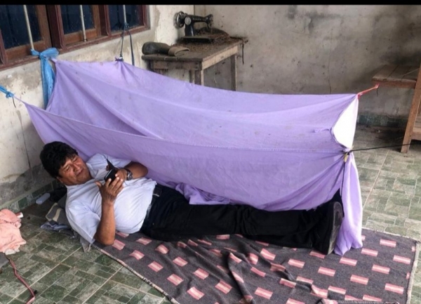Primera noche de Evo Morales después de dejar la presidencia forzado por el golpe de la oposición con ayuda de la Policía.