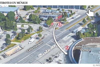 Al menos diez muertos en un tiroteo en un centro comercial de Múnich