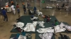 Niños inmigrantes en un centro de detención en McAllen este junio.
