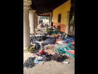 Lugar del enfrentamiento entre sospechosos y policías federales, en Tanhuato, Michoacán, el 22 de mayo de 2015