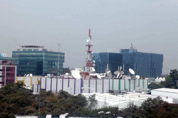 Las instalaciones de TV Azteca, al sur de la ciudad de México. 