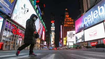 EE.UU.: Aumentan a 16.366 los infectados por coronavirus y la cifra de muertos se eleva a 215